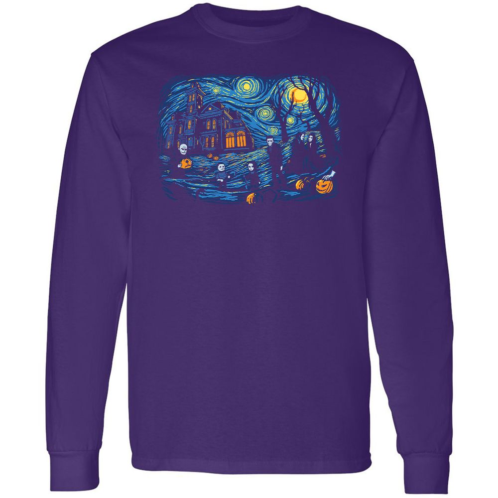 Long Sleeve T-Shirt - E9W7VKMY - Purple - 13
