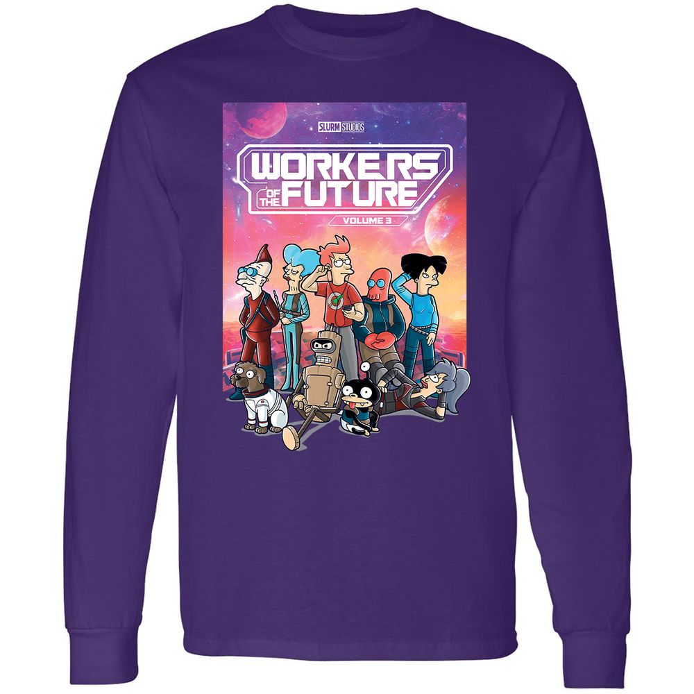 Long Sleeve T-Shirt - BTJD77U7 - Purple - 13