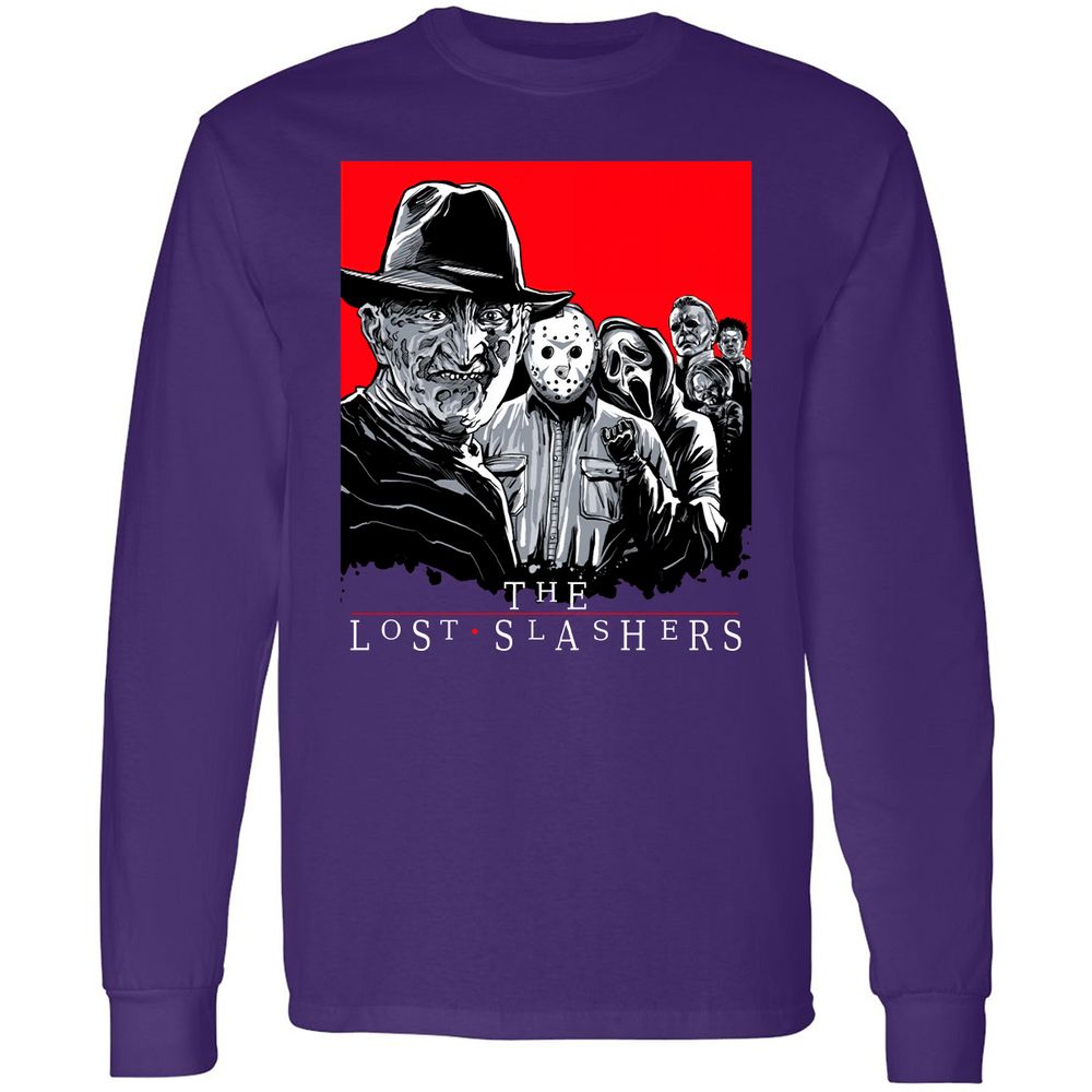 Long Sleeve T-Shirt - JGWVGPFE - Purple - 13