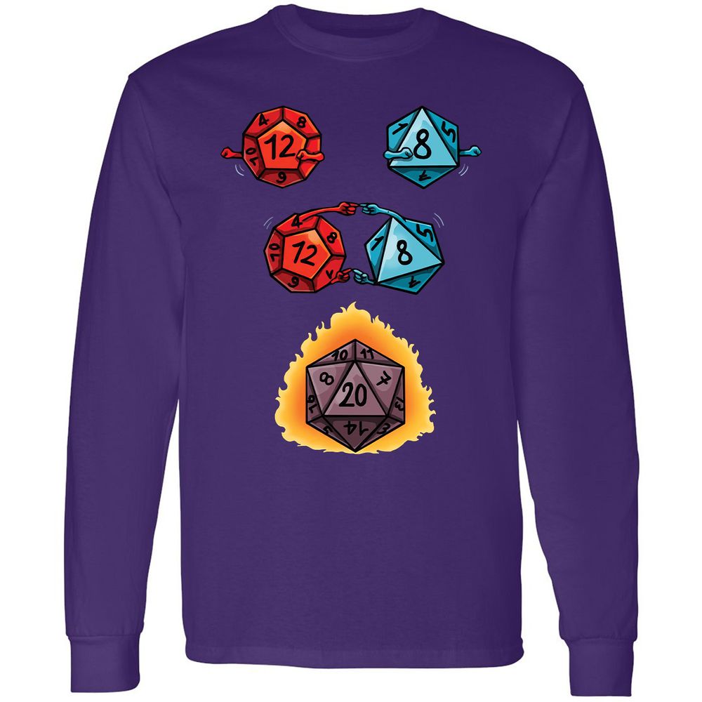 Long Sleeve T-Shirt - YUVQ2WWD - Purple - 13