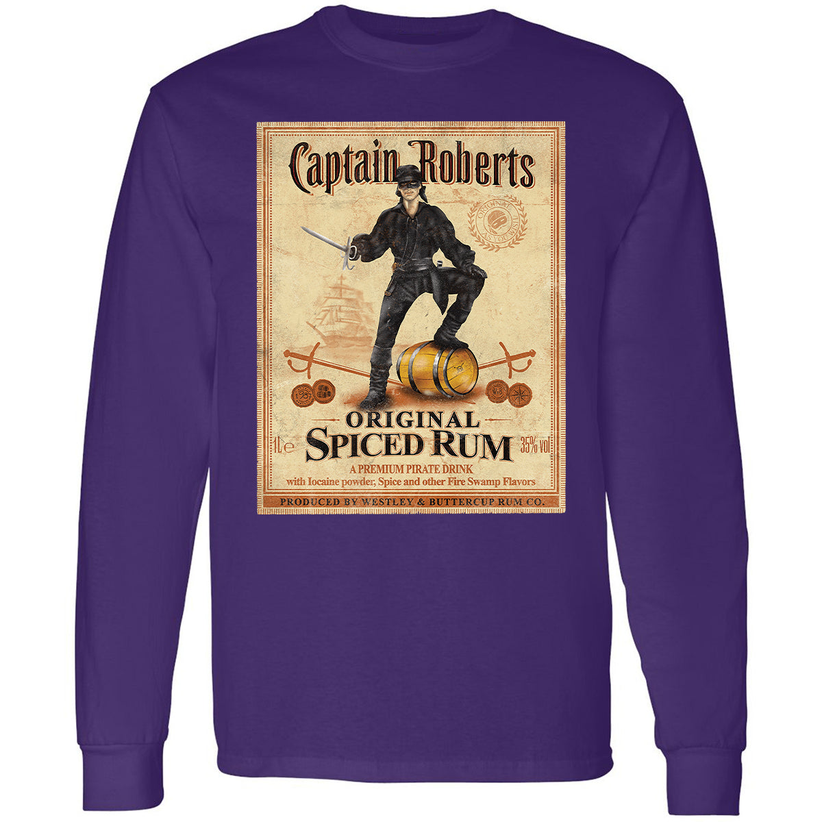 Long Sleeve T-Shirt - QHEVJG1M - Purple - 13
