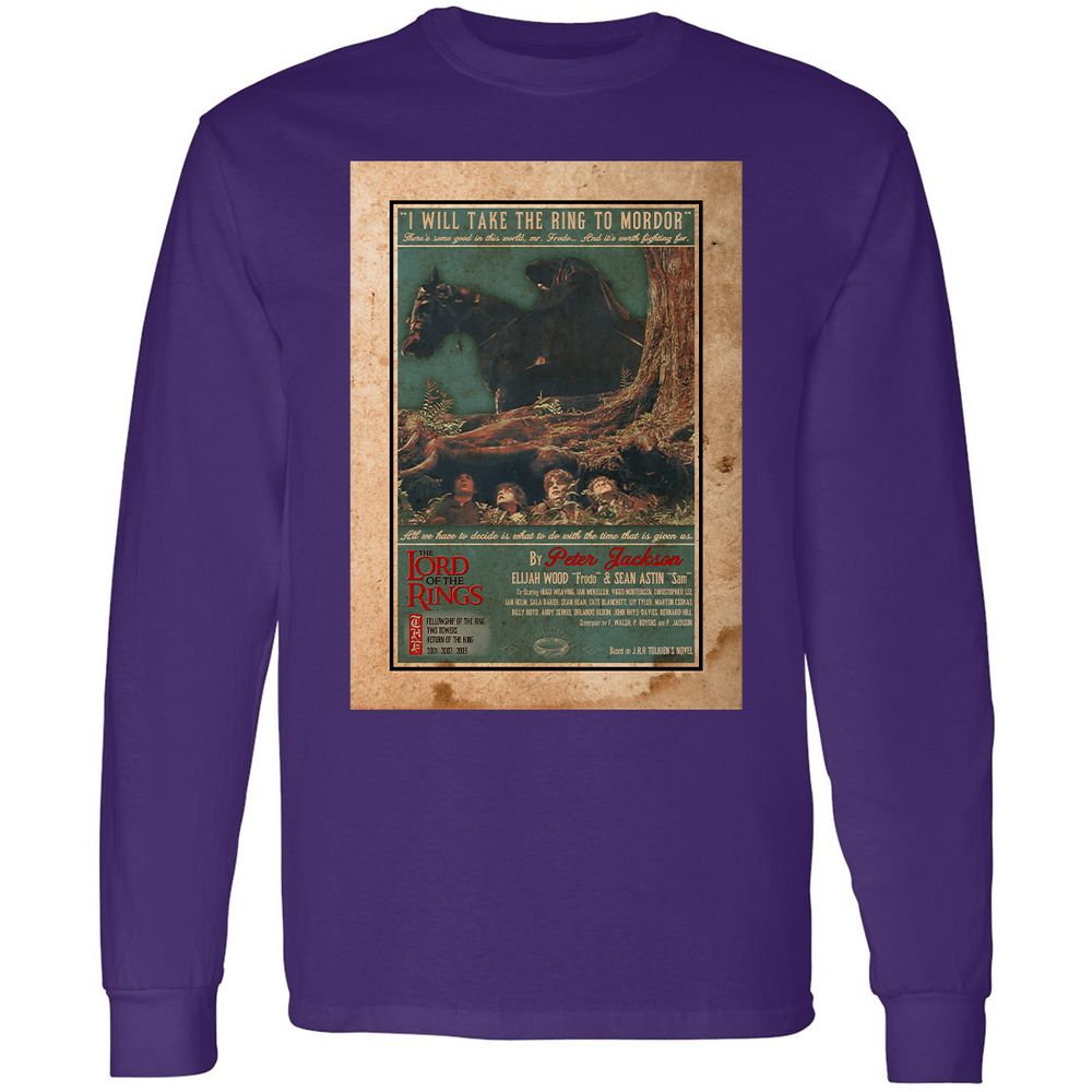 Long Sleeve T-Shirt - QXKLY3DP - Purple - 13