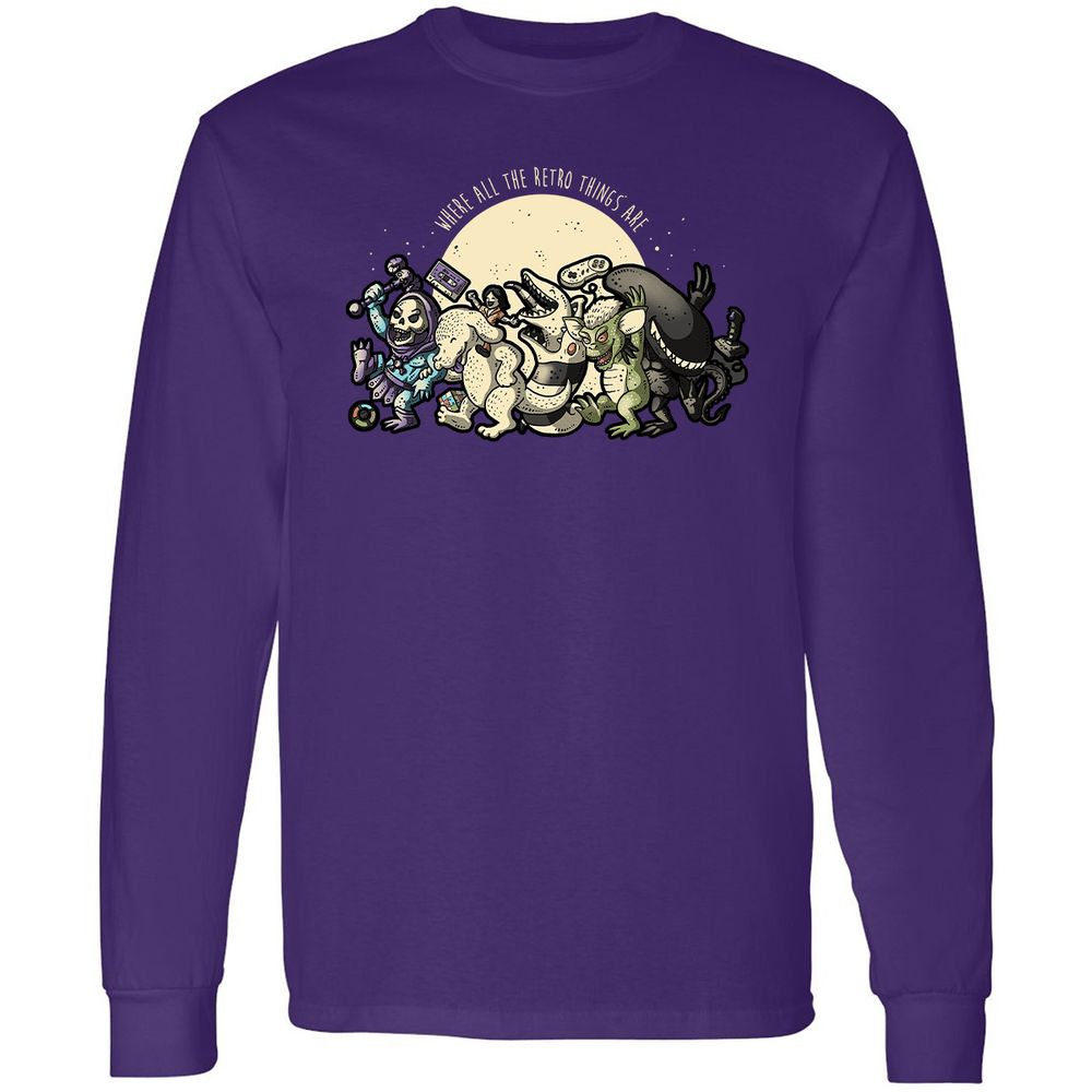 Long Sleeve T-Shirt - 7MLXA5K7 - Purple - 13