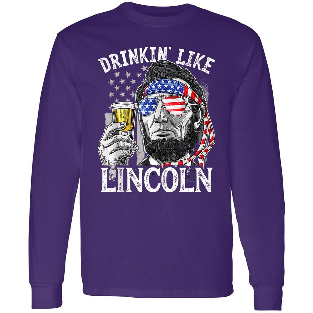Long Sleeve T-Shirt - FY5DWR2U - Purple - 13