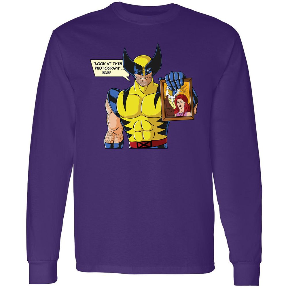 Long Sleeve T-Shirt - A8XF7L93 - Purple - 13