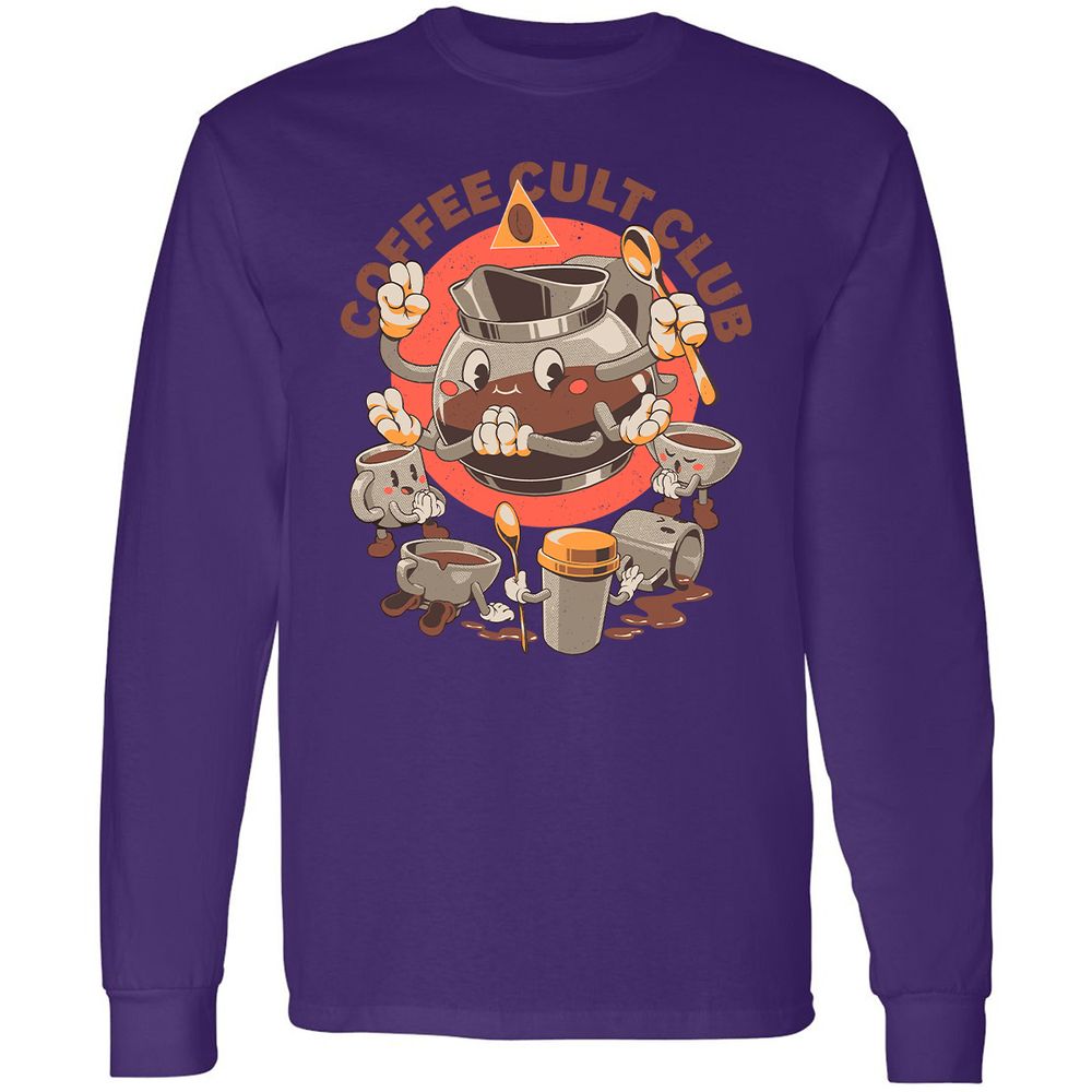 Long Sleeve T-Shirt - HHUF4B4C - Purple - 13
