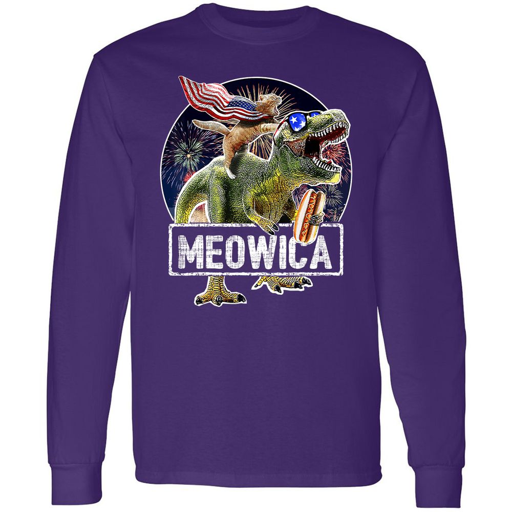 Long Sleeve T-Shirt - J3CCF7CW - Purple - 13