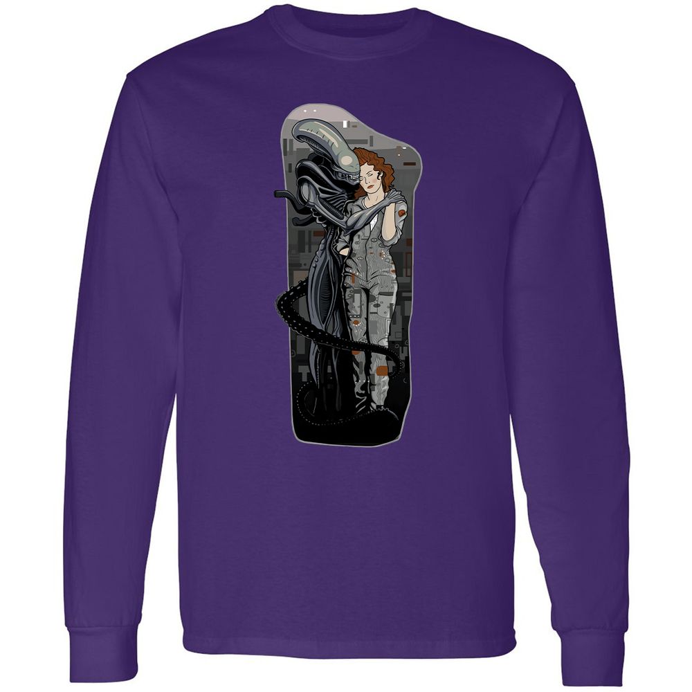Long Sleeve T-Shirt - BSTDP7CD - Purple - 13