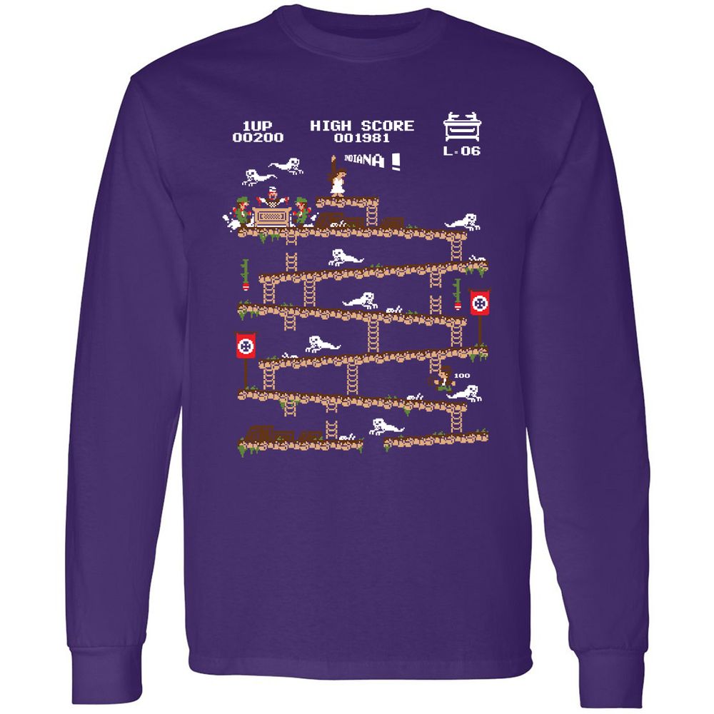 Long Sleeve T-Shirt - P38APMCR - Purple - 13