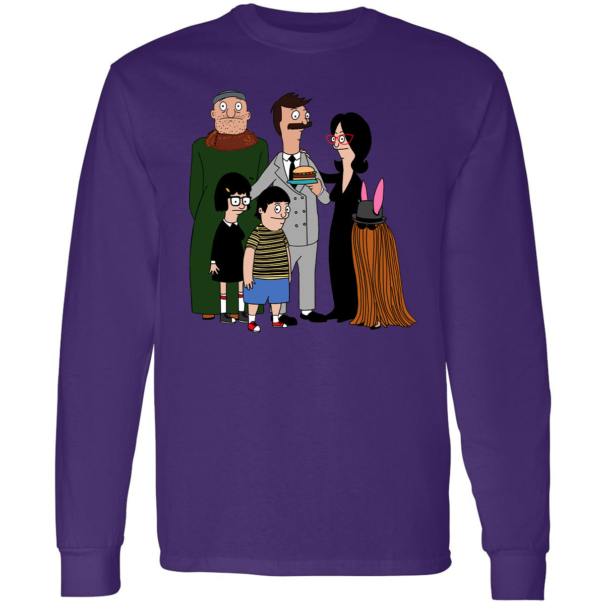 Long Sleeve T-Shirt - NU2XM9ZD - Purple - 13