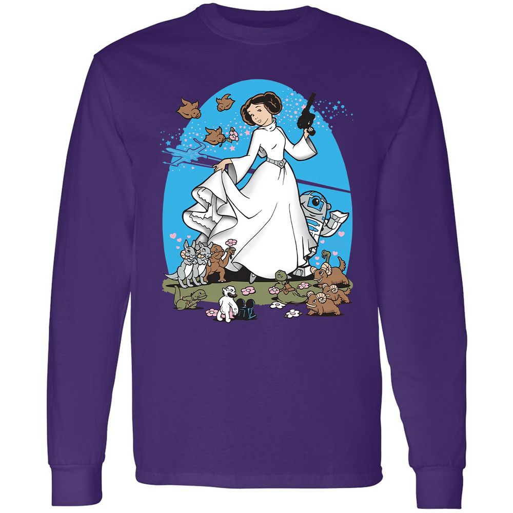 Long Sleeve T-Shirt - J5PMXZYM - Purple - 13