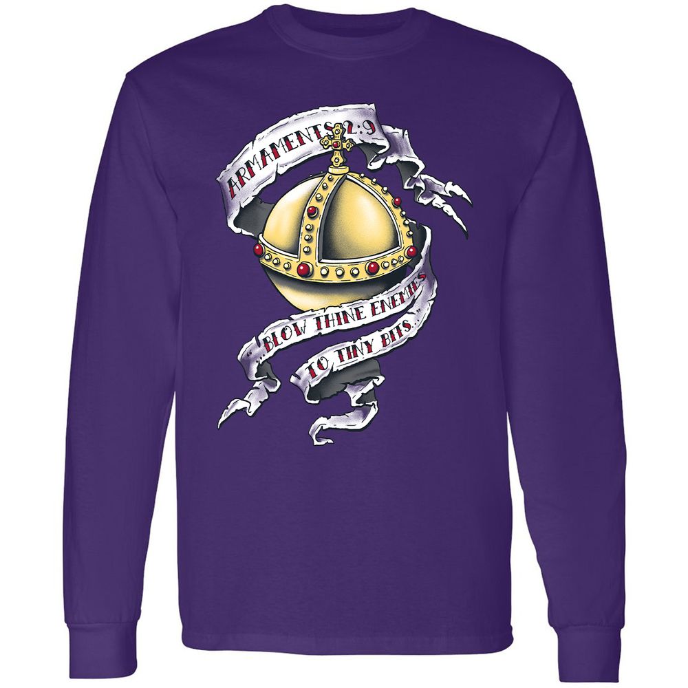 Long Sleeve T-Shirt - 8BGT4HPQ - Purple - 13