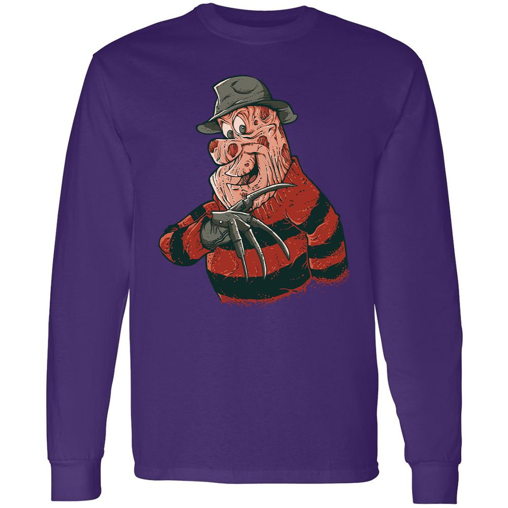 Long Sleeve T-Shirt - 7NJN6WY3 - Purple - 13