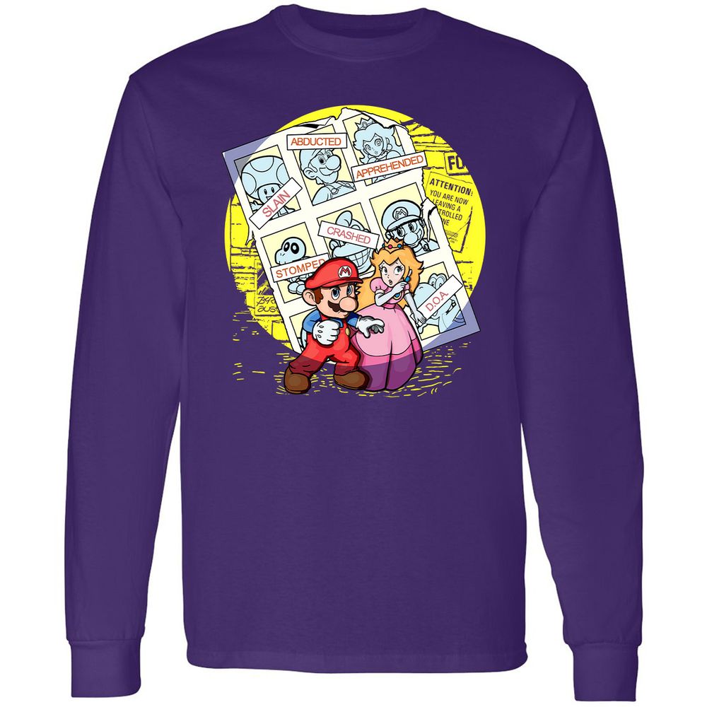 Long Sleeve T-Shirt - HP3GL6XE - Purple - 13