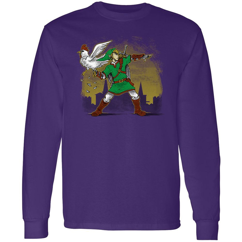 Long Sleeve T-Shirt - E6NVD2U5 - Purple - 13