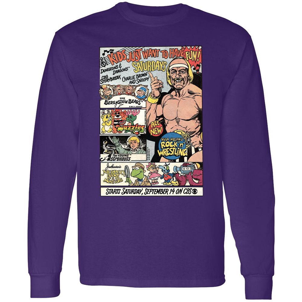 Long Sleeve T-Shirt - XJR5BV52 - Purple - 13