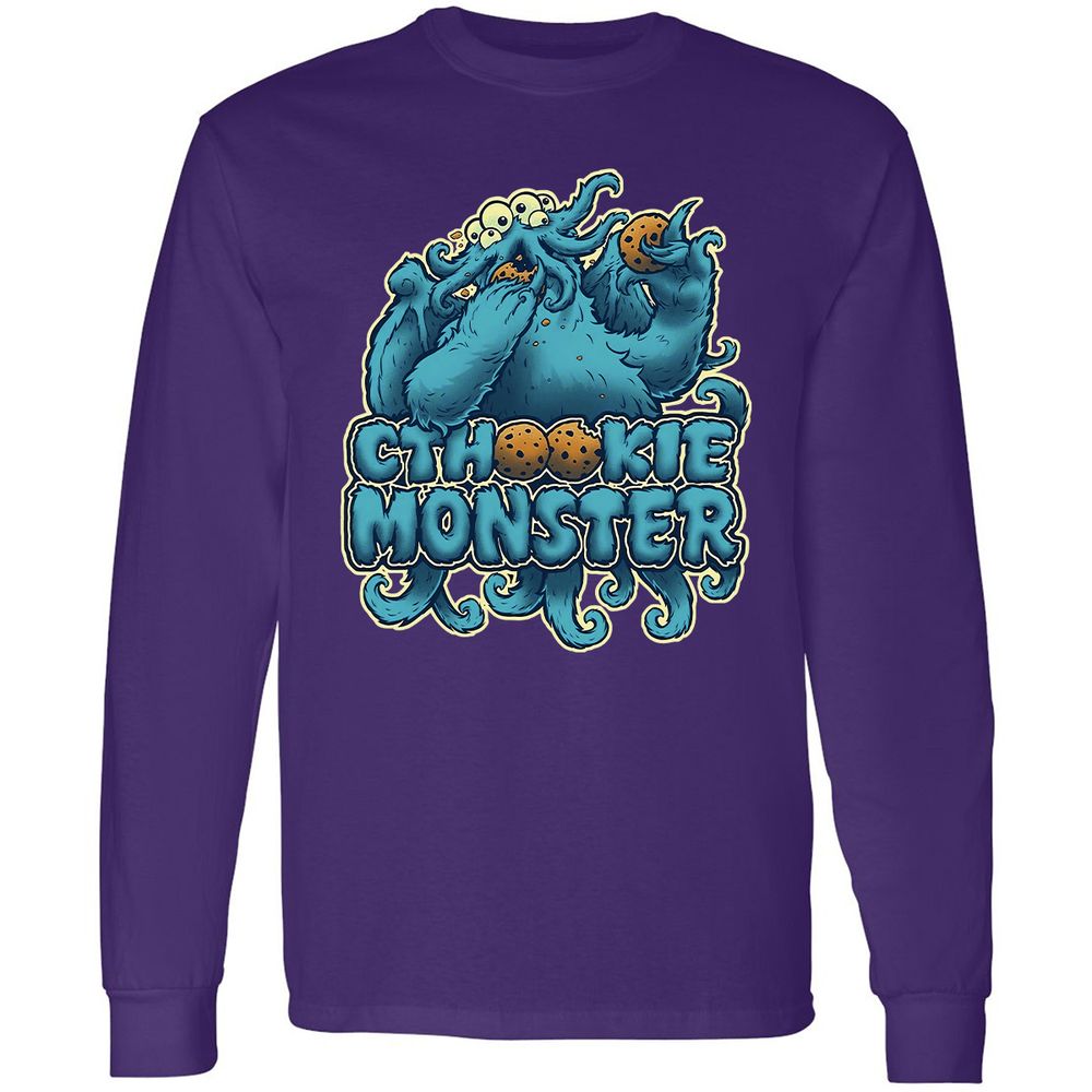 Long Sleeve T-Shirt - T3ZCWXUU - Purple - 13