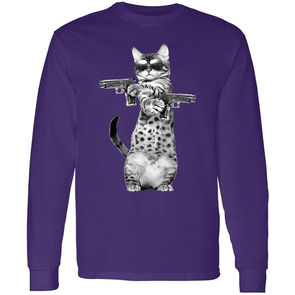 Long Sleeve T-Shirt - B5C38VUT - Purple - 13