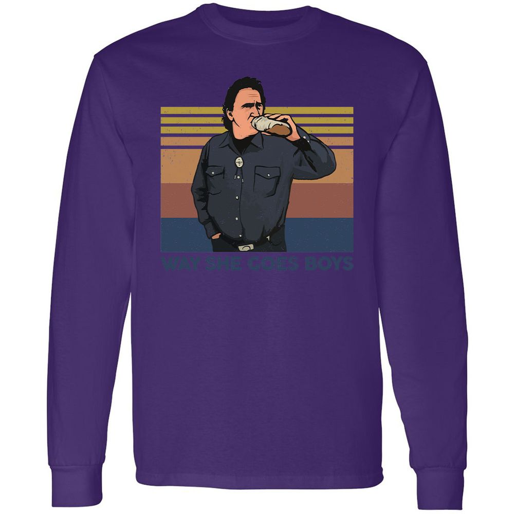 Long Sleeve T-Shirt - FPKDXU5M - Purple - 13