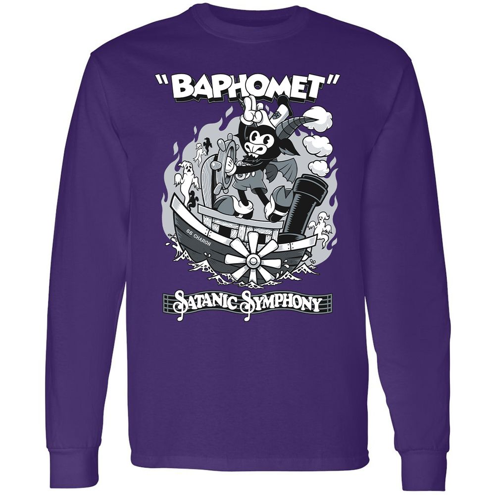 Long Sleeve T-Shirt - EGRQYVXZ - Purple - 13