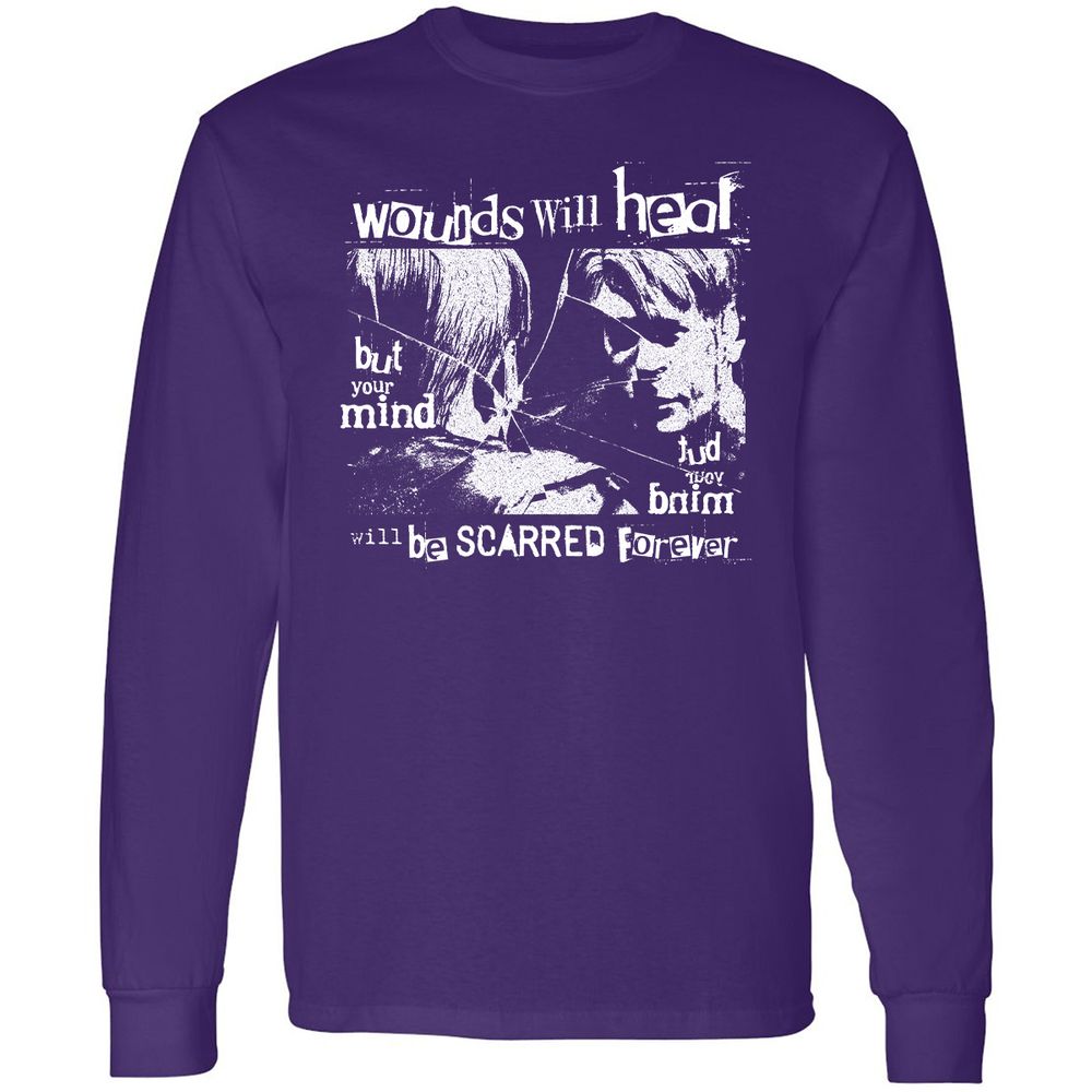 Long Sleeve T-Shirt - JRG5ZDXK - Purple - 13