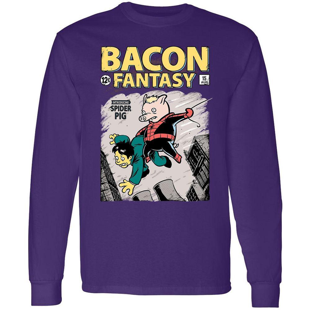 Long Sleeve T-Shirt - LLA2ME4K - Purple - 13