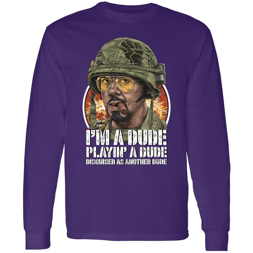 Long Sleeve T-Shirt - BBXZH7B9 - Purple - 13
