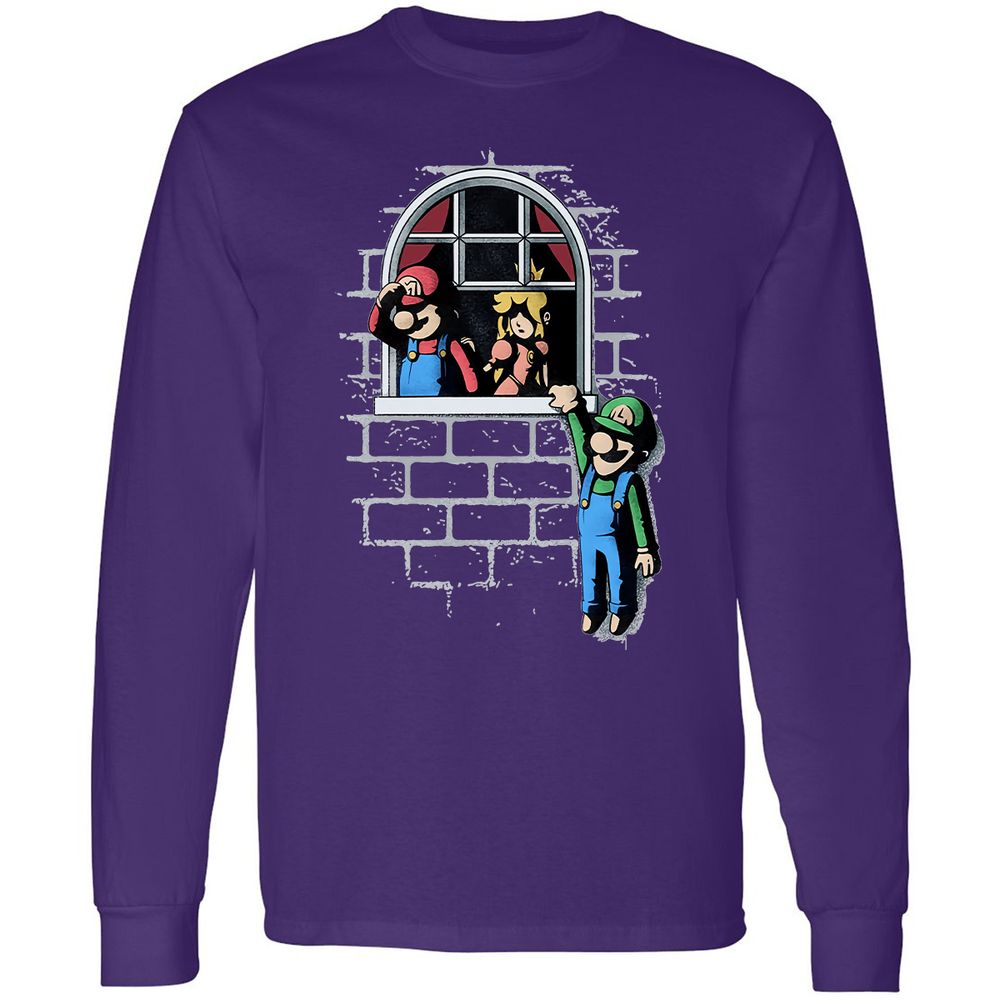 Long Sleeve T-Shirt - V5WH1QD8 - Purple - 13