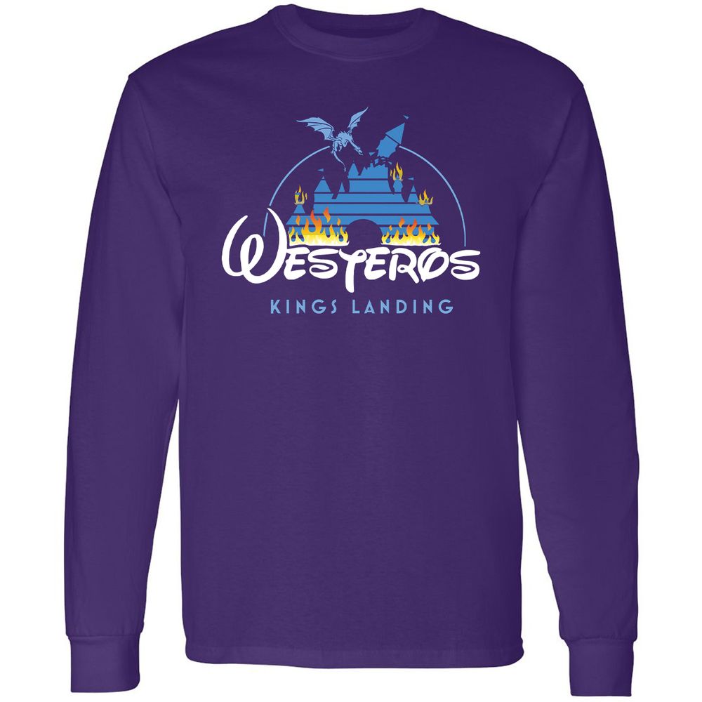 Long Sleeve T-Shirt - L5T4G5PM - Purple - 13
