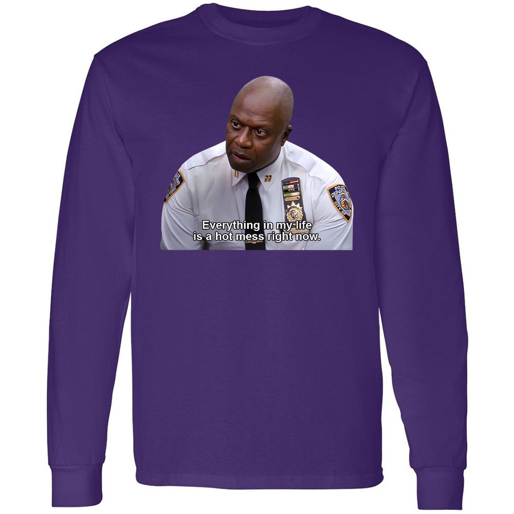 Long Sleeve T-Shirt - 24RYH3TY - Purple - 13