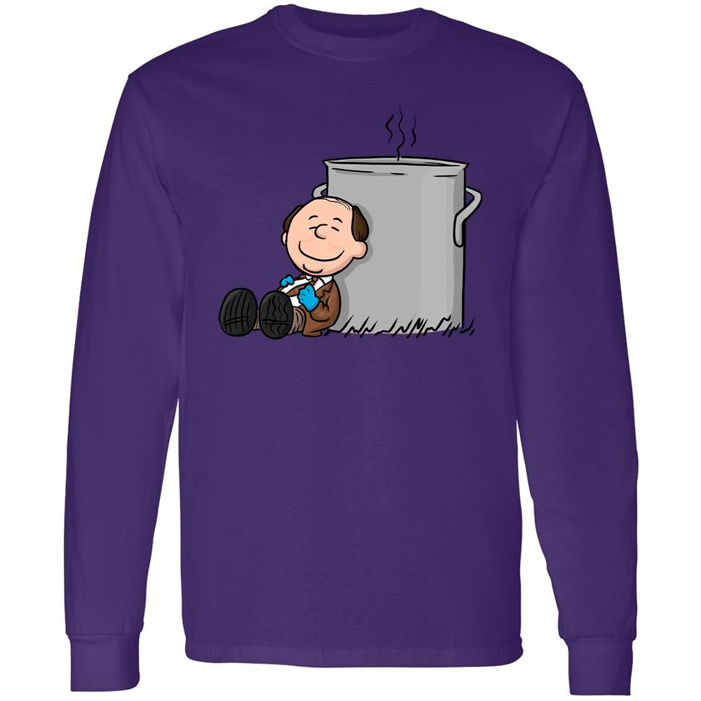 Long Sleeve T-Shirt - LVNFXF6Q - Purple - 13