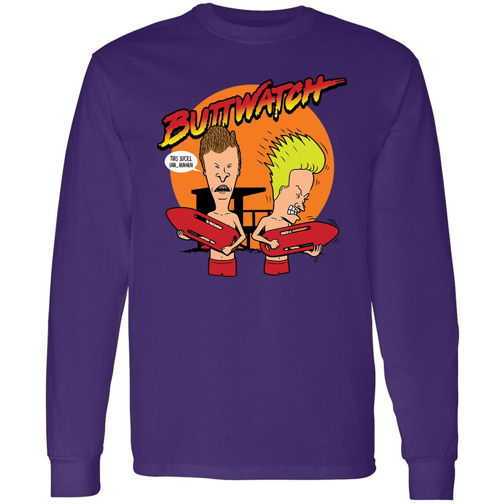 Long Sleeve T-Shirt - T4BRBJL9 - Purple - 13