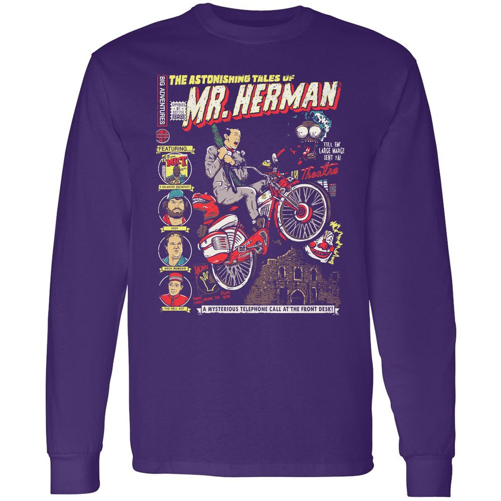 Long Sleeve T-Shirt - C2H5Q1TV - Purple - 13