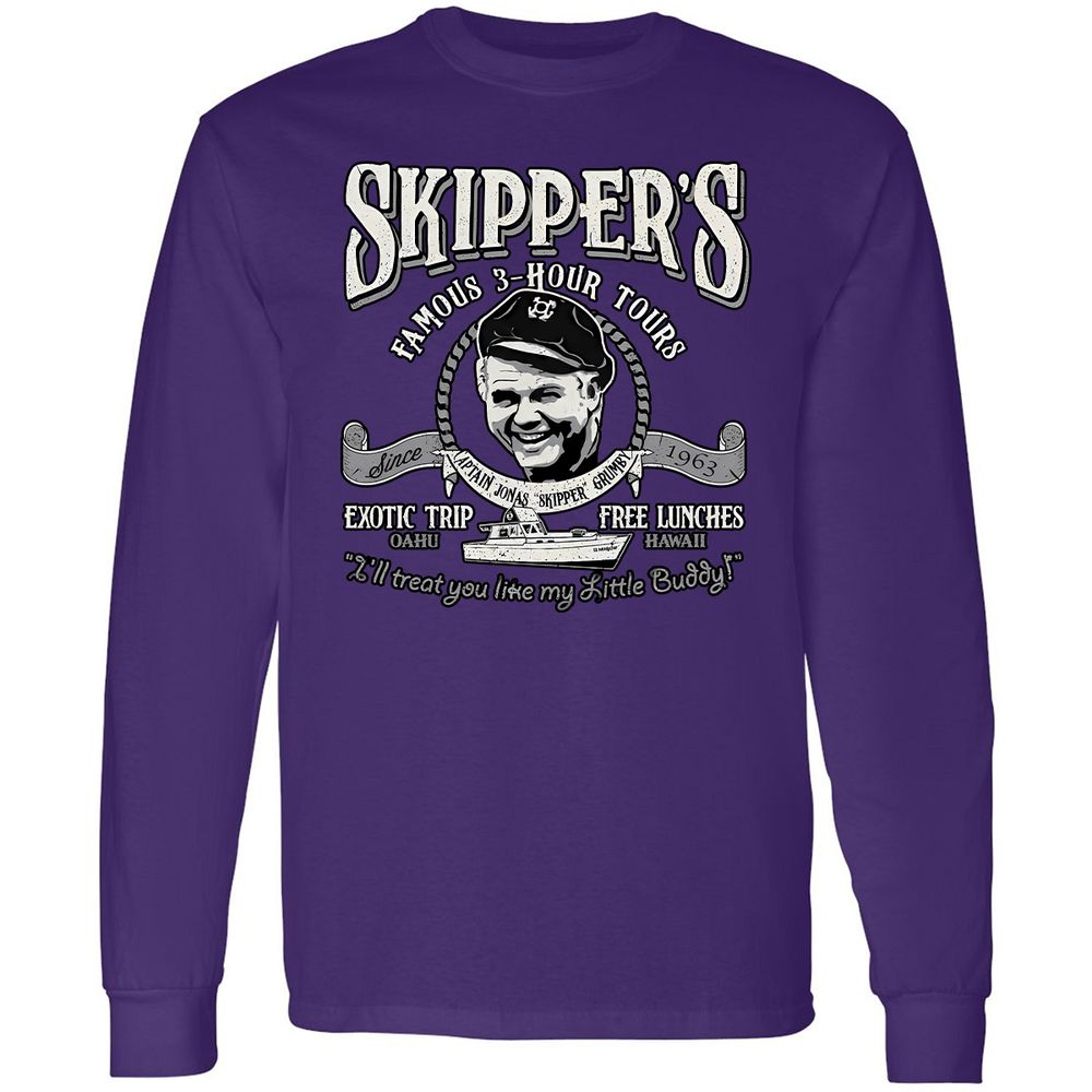Long Sleeve T-Shirt - RVSWJZMS - Purple - 13