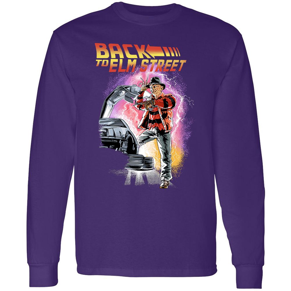 Long Sleeve T-Shirt - T7QL9NPA - Purple - 13