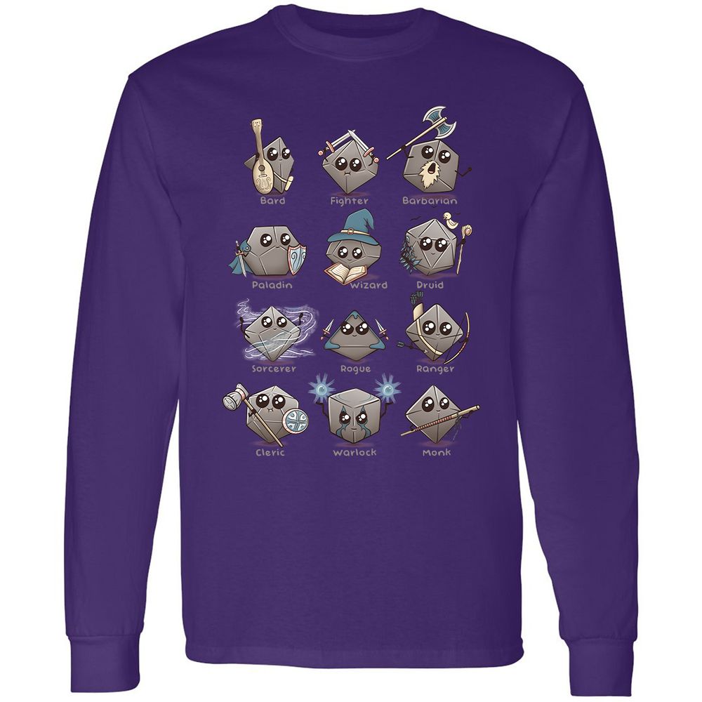 Long Sleeve T-Shirt - EZEQNUFY - Purple - 13