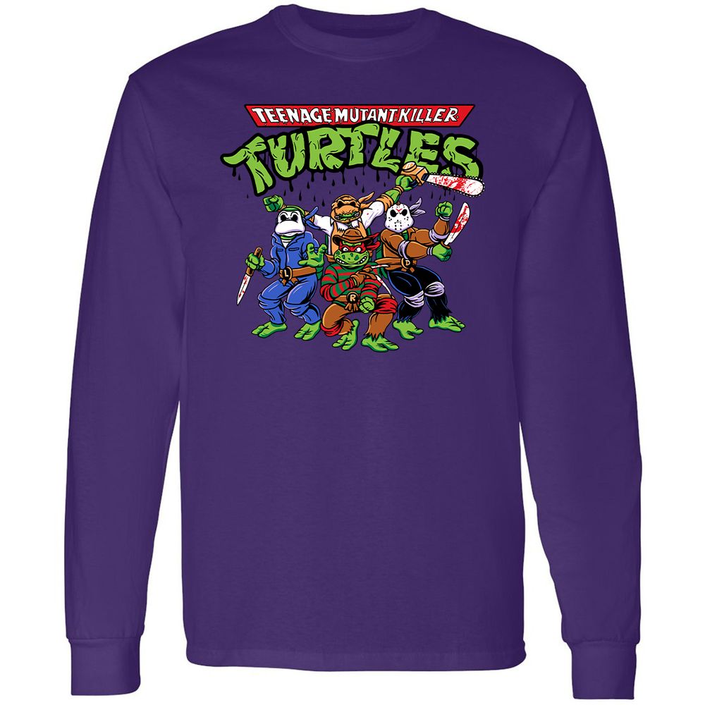 Long Sleeve T-Shirt - Y2Q8ZE8C - Purple - 13
