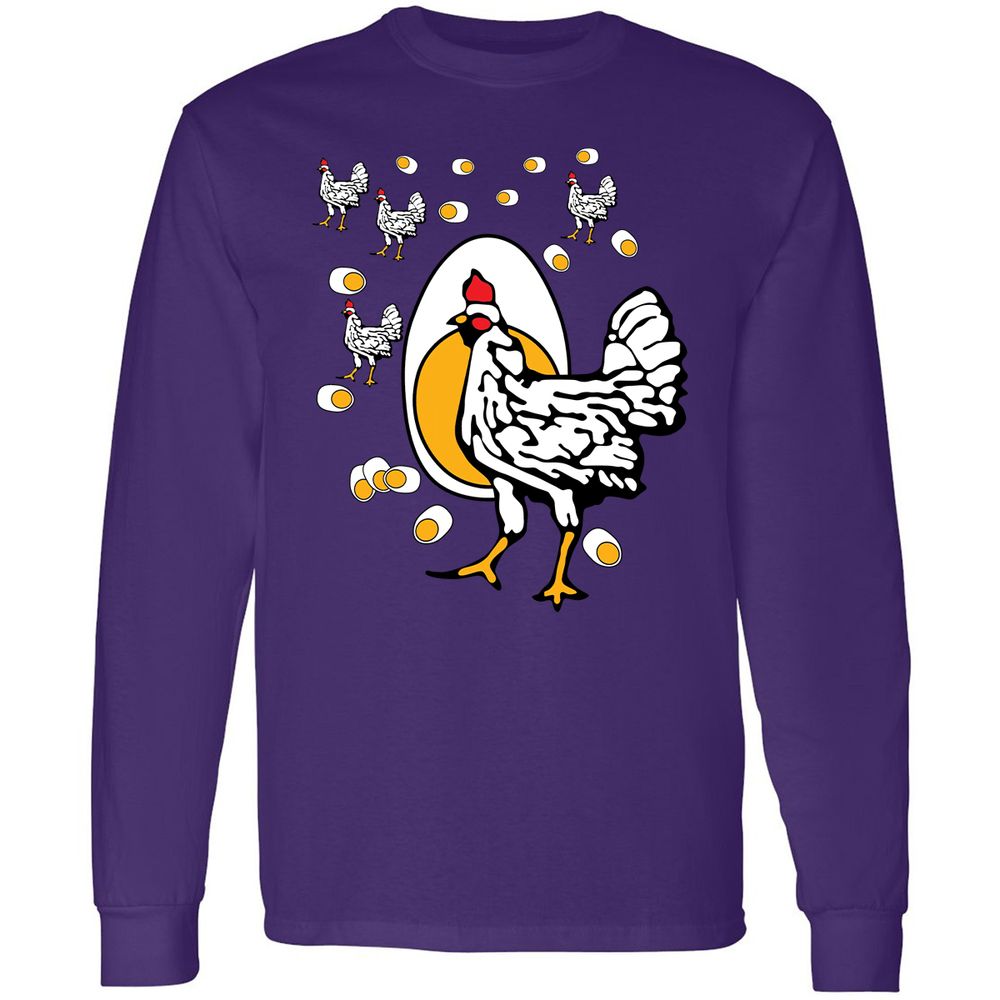Long Sleeve T-Shirt - CBABV9TH - Purple - 13