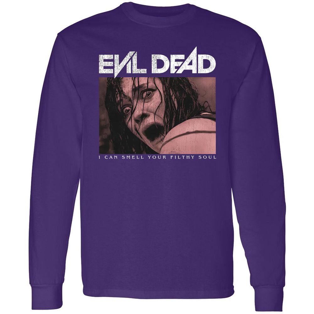 Long Sleeve T-Shirt - Black - Purple - 13