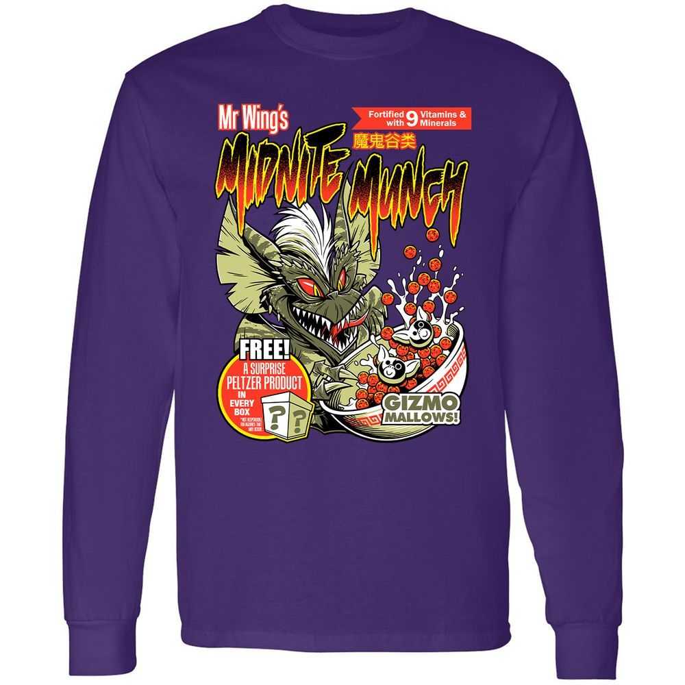 Long Sleeve T-Shirt - XCJNU71G - Purple - 13