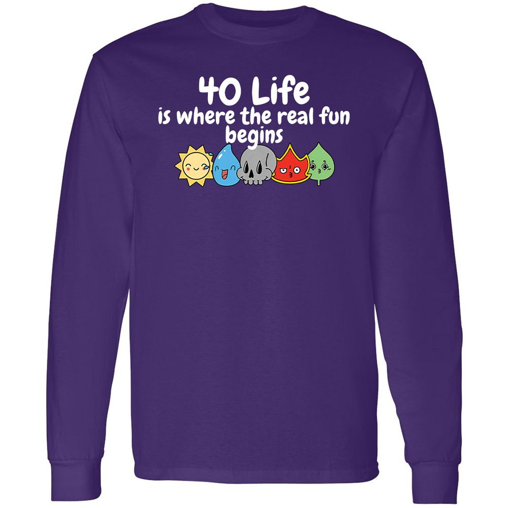 Long Sleeve T-Shirt - 1H3CDHEB - Purple - 13
