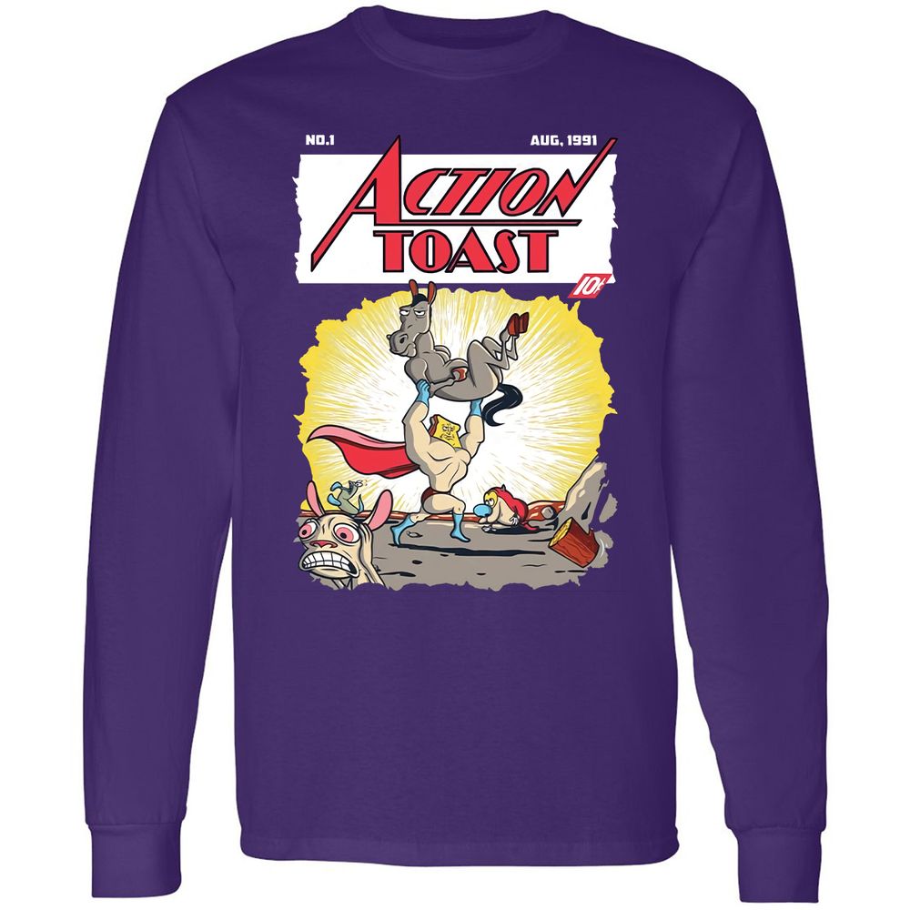 Long Sleeve T-Shirt - 69NGTHRT - Purple - 13