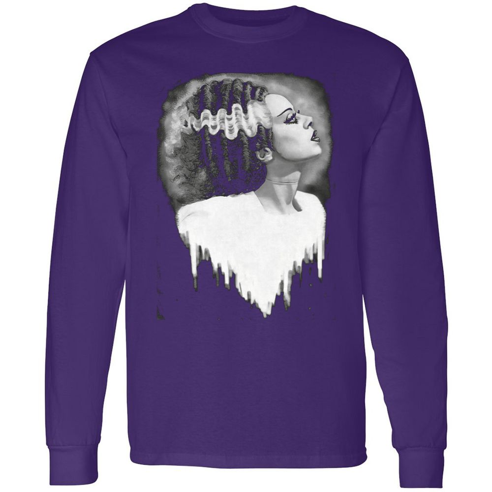 Long Sleeve T-Shirt - YK73EP9X - Purple - 13