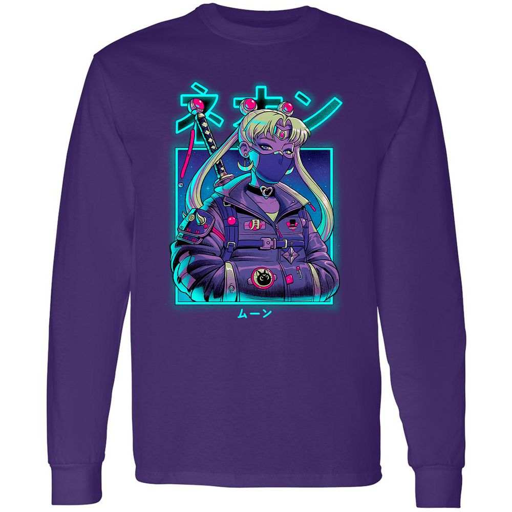 Long Sleeve T-Shirt - T4D45JHC - Purple - 13