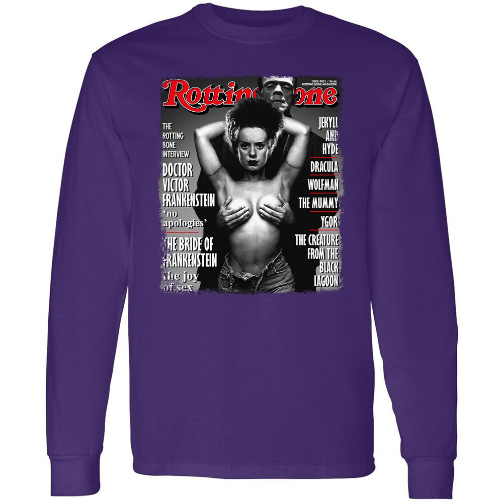 Long Sleeve T-Shirt - VVVQKDQV - Purple - 13