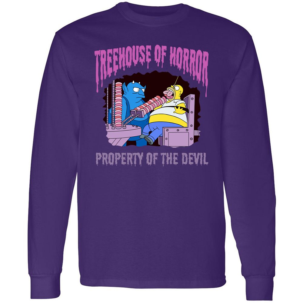 Long Sleeve T-Shirt - VBTU6J8V - Purple - 13