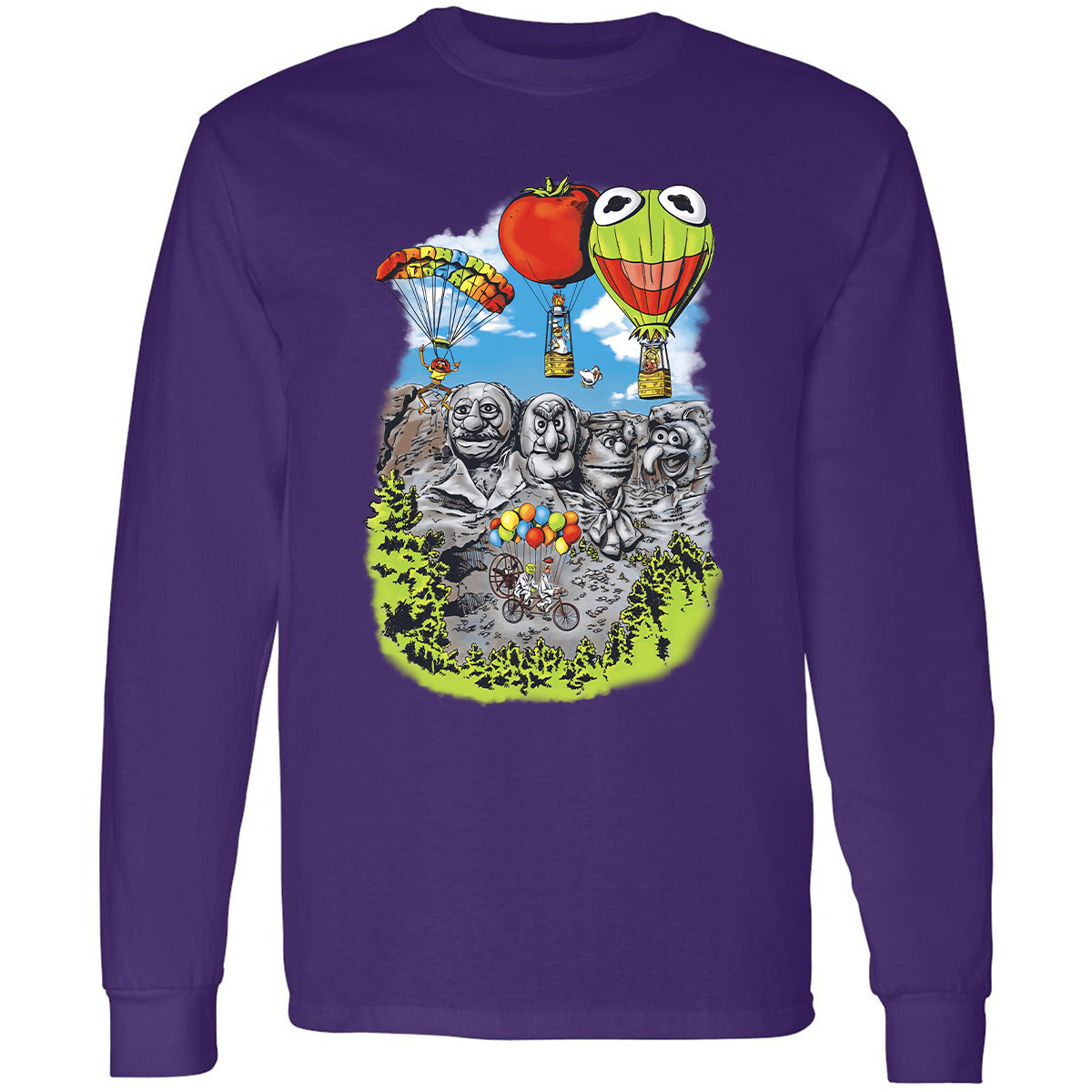 Long Sleeve T-Shirt - GSHVZWWU - Purple - 13