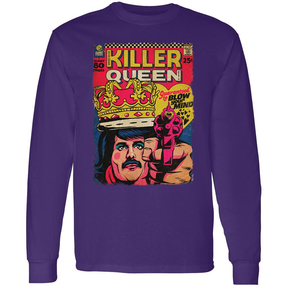 Long Sleeve T-Shirt - TFDAVSZW - Purple - 13