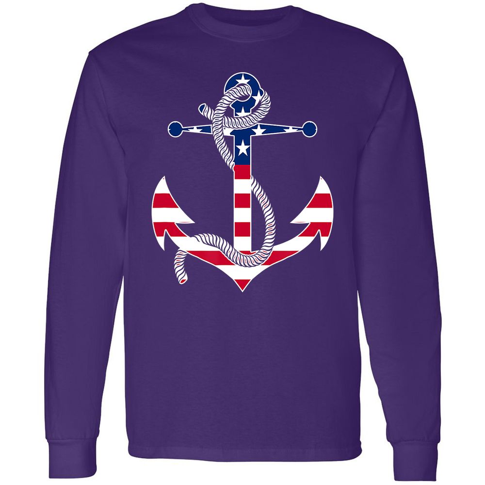 Long Sleeve T-Shirt - MRDD36MQ - Purple - 13