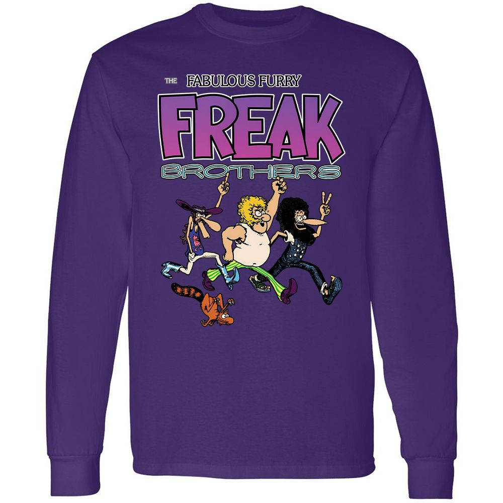 Long Sleeve T-Shirt - CS8YEQKJ - Purple - 13